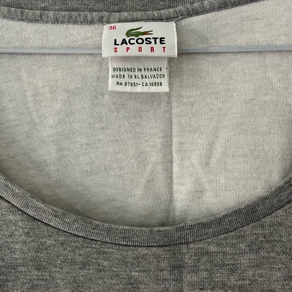 ‼️SPRING SALE🌷☀️‼️ 🐊Lacoste Gray Light Sweater (s/m) - Picture 2 of 4